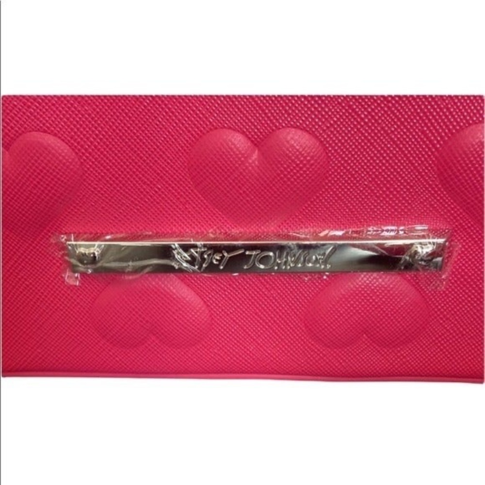 Betsey Johnson Heart Purse hot pink 👛 - Picture 4 of 10